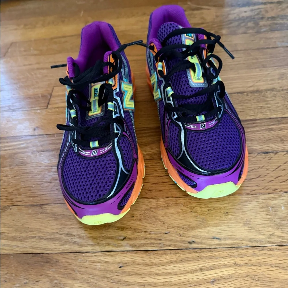 New Balance Purple and Orange Sneakers - Picture 3 of 6